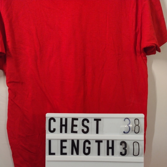 Fruit Of The Loom - Vintage Single Stitch Pocket Red T-shirt Men's Size Medium M - Picture 13 of 13